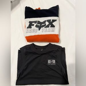 fox sweatshirt & tank bundle. both size small, like new.